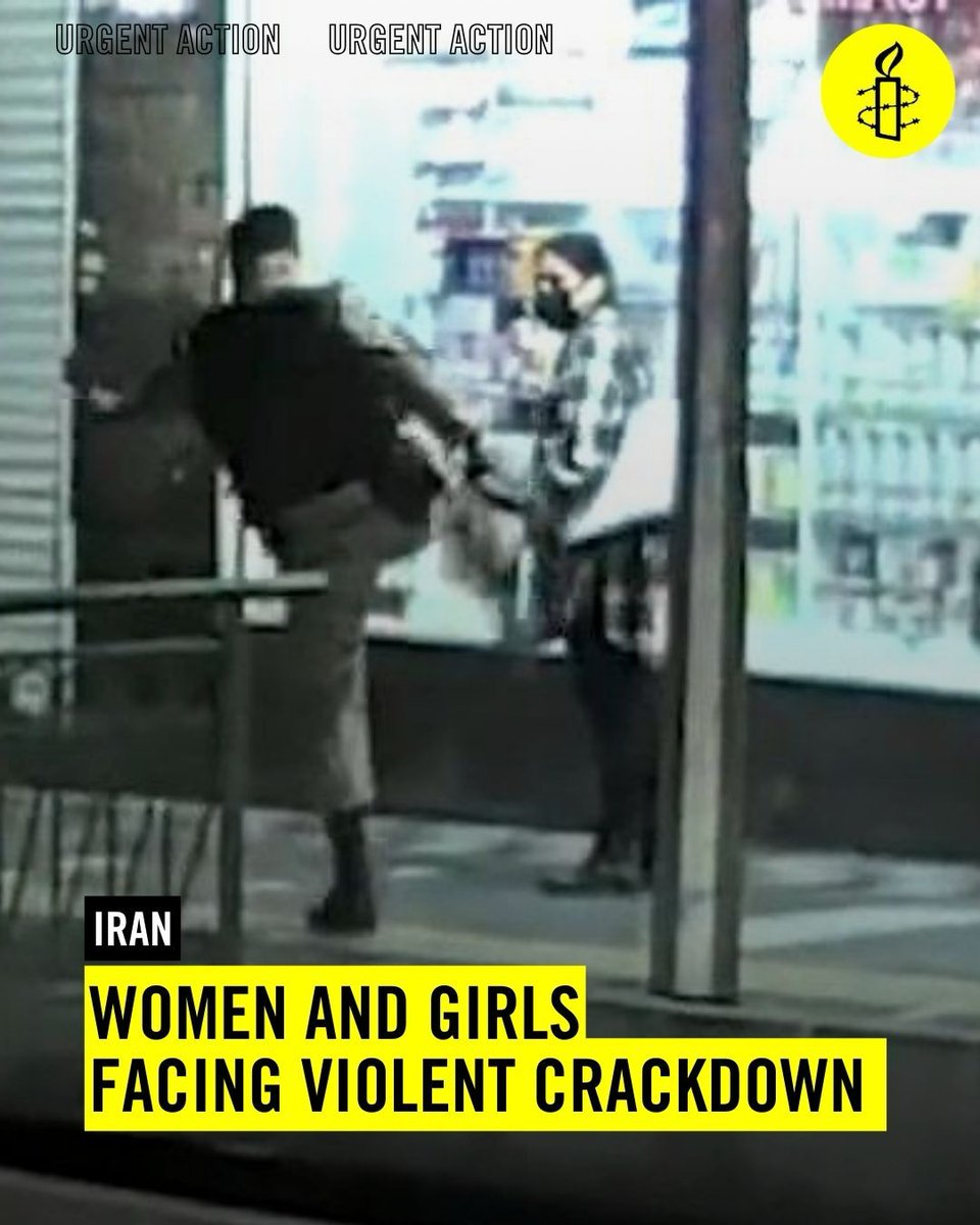 URGENT ACTION: Iranian authorities are waging a #WarOnWomen through subjecting women & girls to violence and harassment in public spaces, amid an intensified enforcement of compulsory veiling laws. @khamenei_ir must abolish compulsory veiling NOW! amnesty.org/en/documents/m…