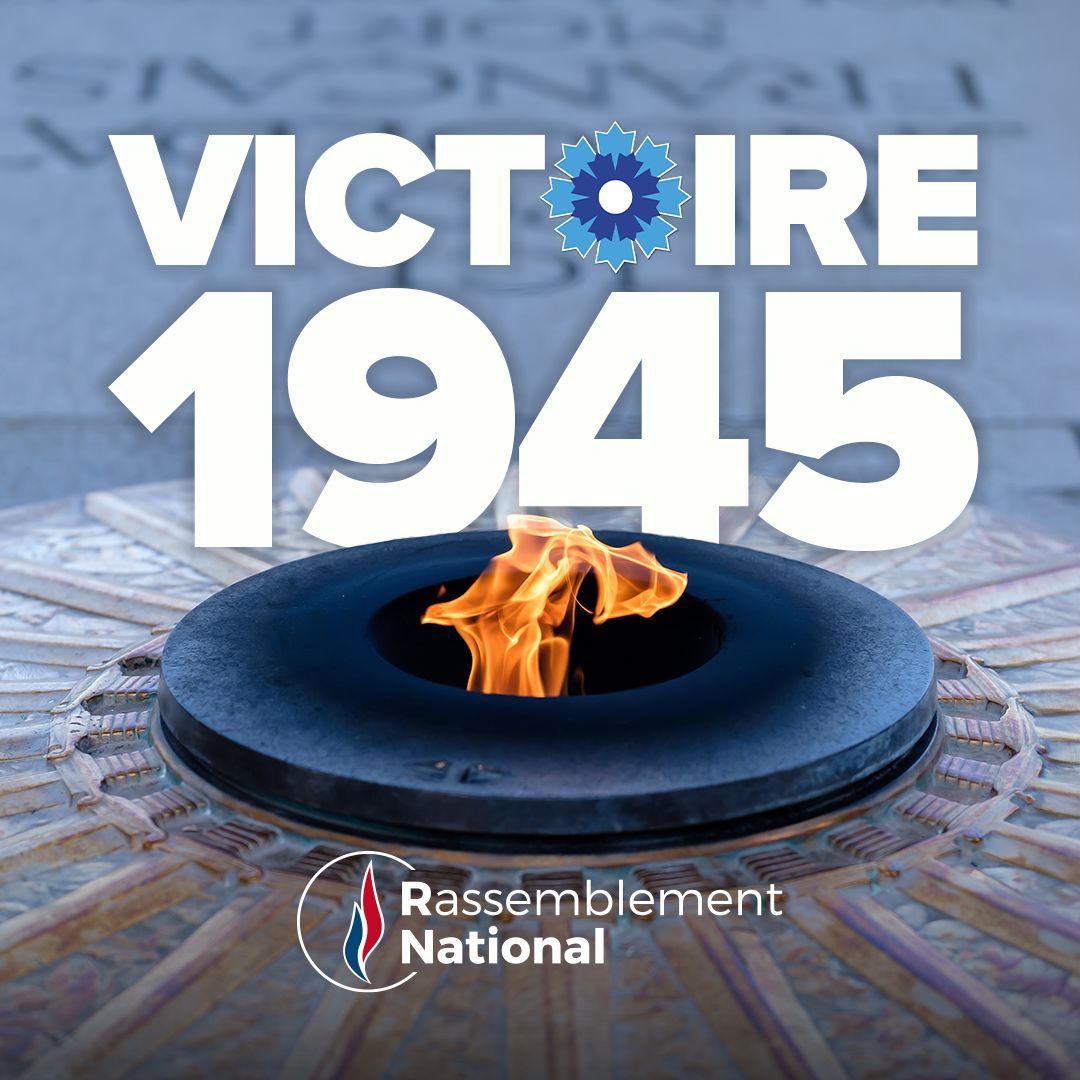 Le 8 mai 1945, la France et les alliés triomphaient de l’Allemagne nazie. Cette victoire est celle des hommes et des femmes de la France Libre qui ne se résignèrent jamais à voir leur pays sombrer et les libertés disparaître. N’oublions pas. 🇫🇷 #8Mai