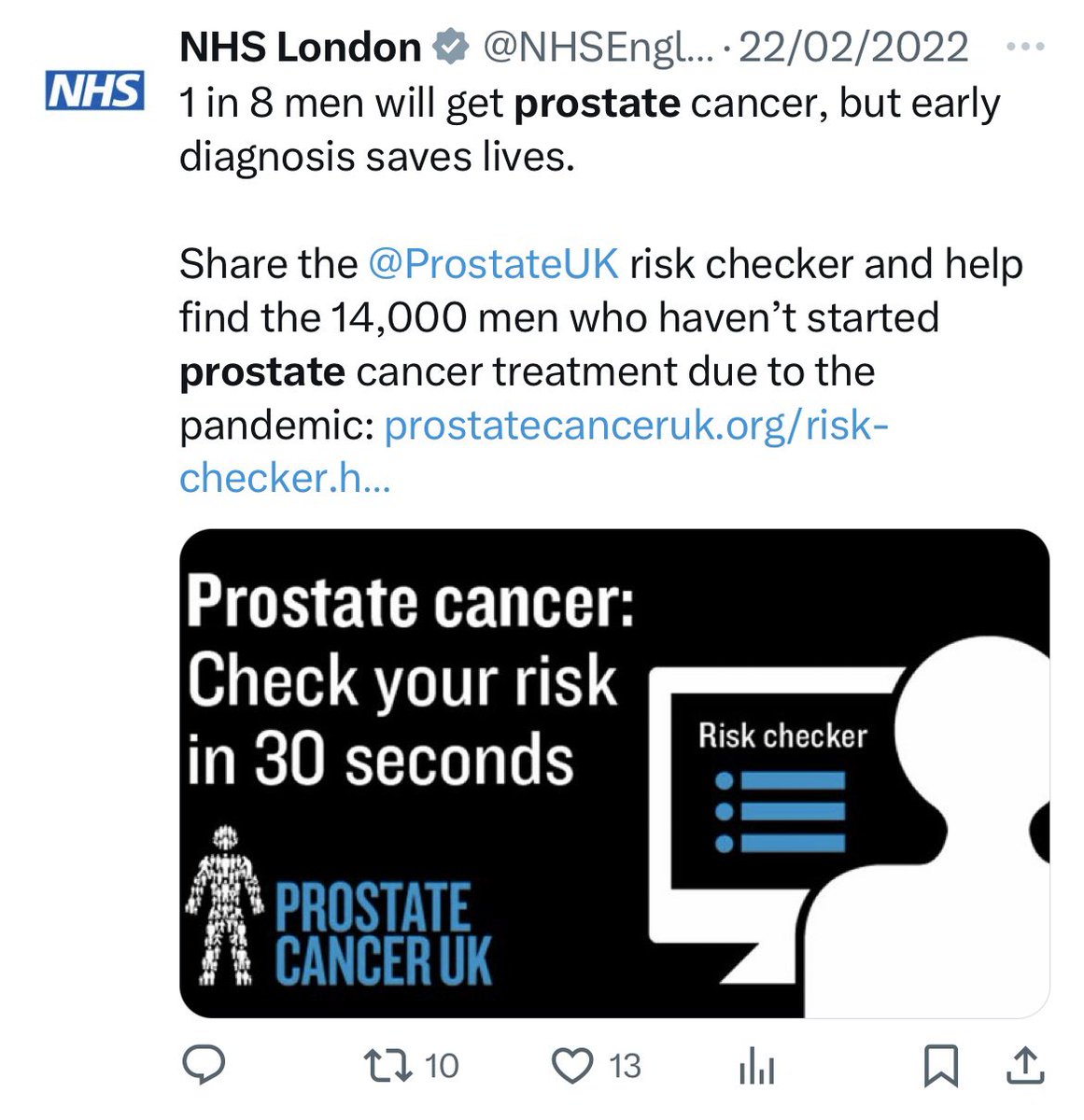 The word the NHS is looking for is ‘women’. Oddly, they didn’t struggle to use the word ‘men’ in their prostate cancer campaign. #misogyny