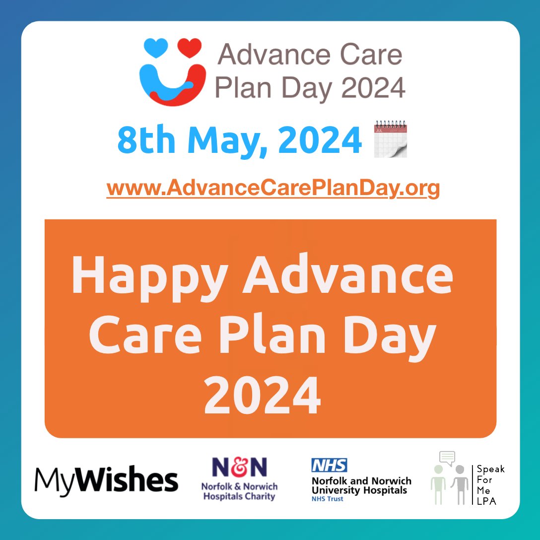 Today is the day 🙌😍🙌 ... Share your Advance Care Planning stories, activities, thoughts, images and feelings using the hashtag #ACPDay2024.