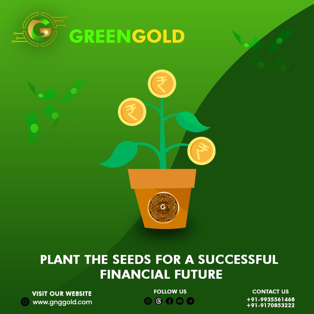 Plant the Seeds for a Successfull Financial Future💚🌱💸✨

#gnggoldstaking #gnggold #greeninvestment #investingreen #forextrading #cryptotrading #cryptomarket #cryptomemes #cryptotrad
.
.
Disclaimer: Nothing on this page is financial advice, please do your own research!
