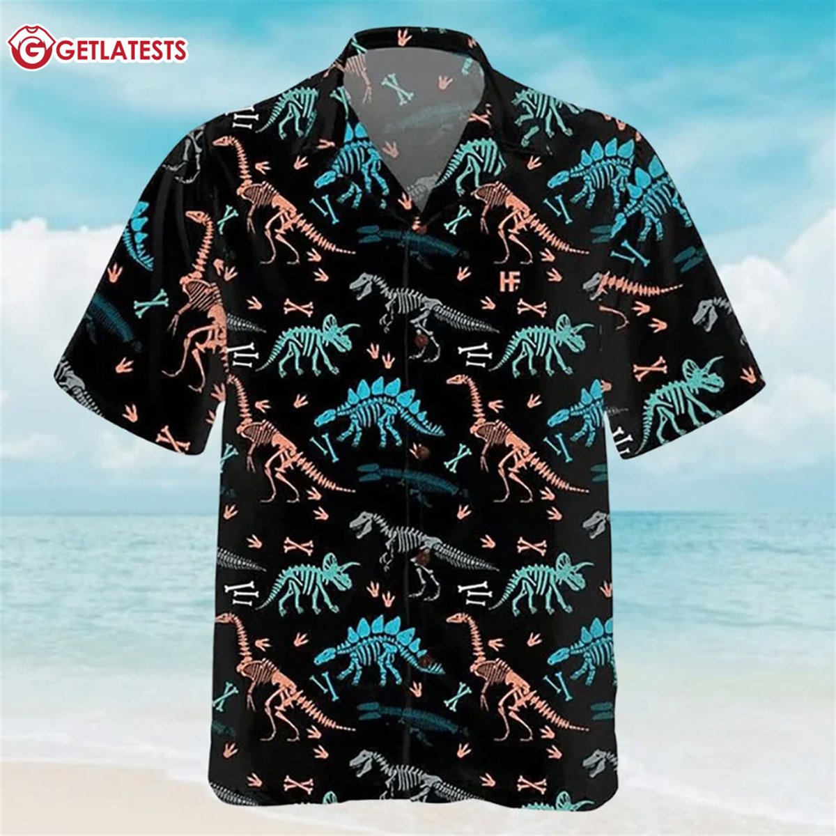 Dinosaur Skeleton Seamless Grunge Pattern Hawaiian Shirt #Dinosaur #HawaiianShirt #getlatests getlatests.com/product/dinosa…