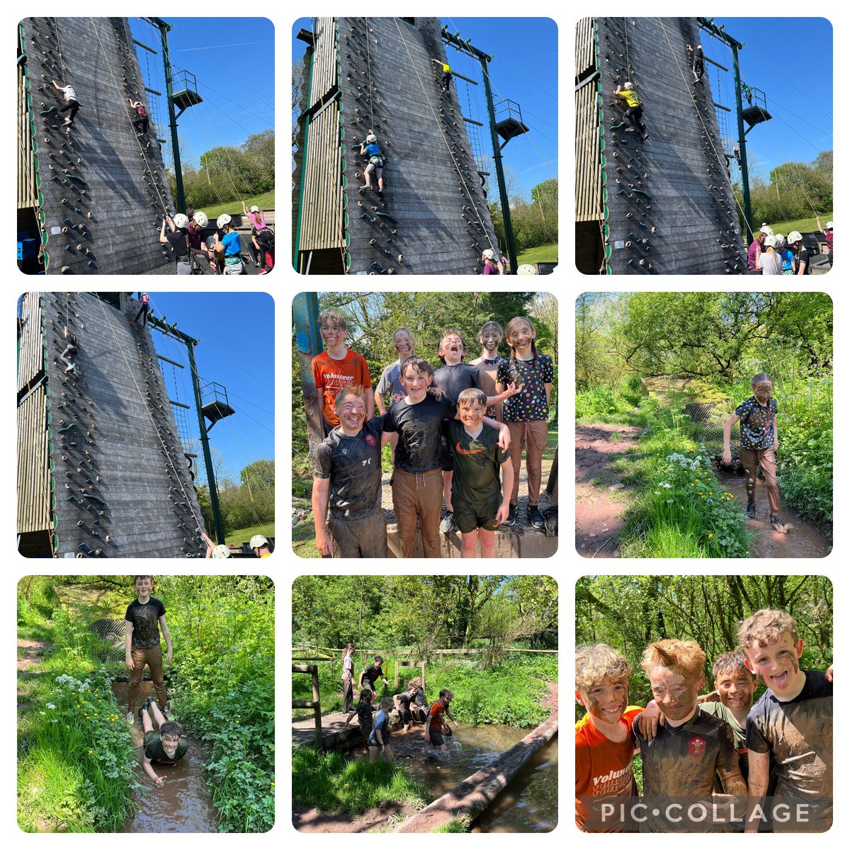 YsgolStOswallt's tweet photo. Wow! What a fantastic first day our Year 6 have had @MorfaBay ! We’ve enjoyed the mud assault course and climbing, completed the mountain bike trail and the zip wire! Both groups showing team work, bravery and resilience. 😁
After dinner we hiked up to Morfa Bychan! 😁☀️ https://t.co/OjWmURQcTV