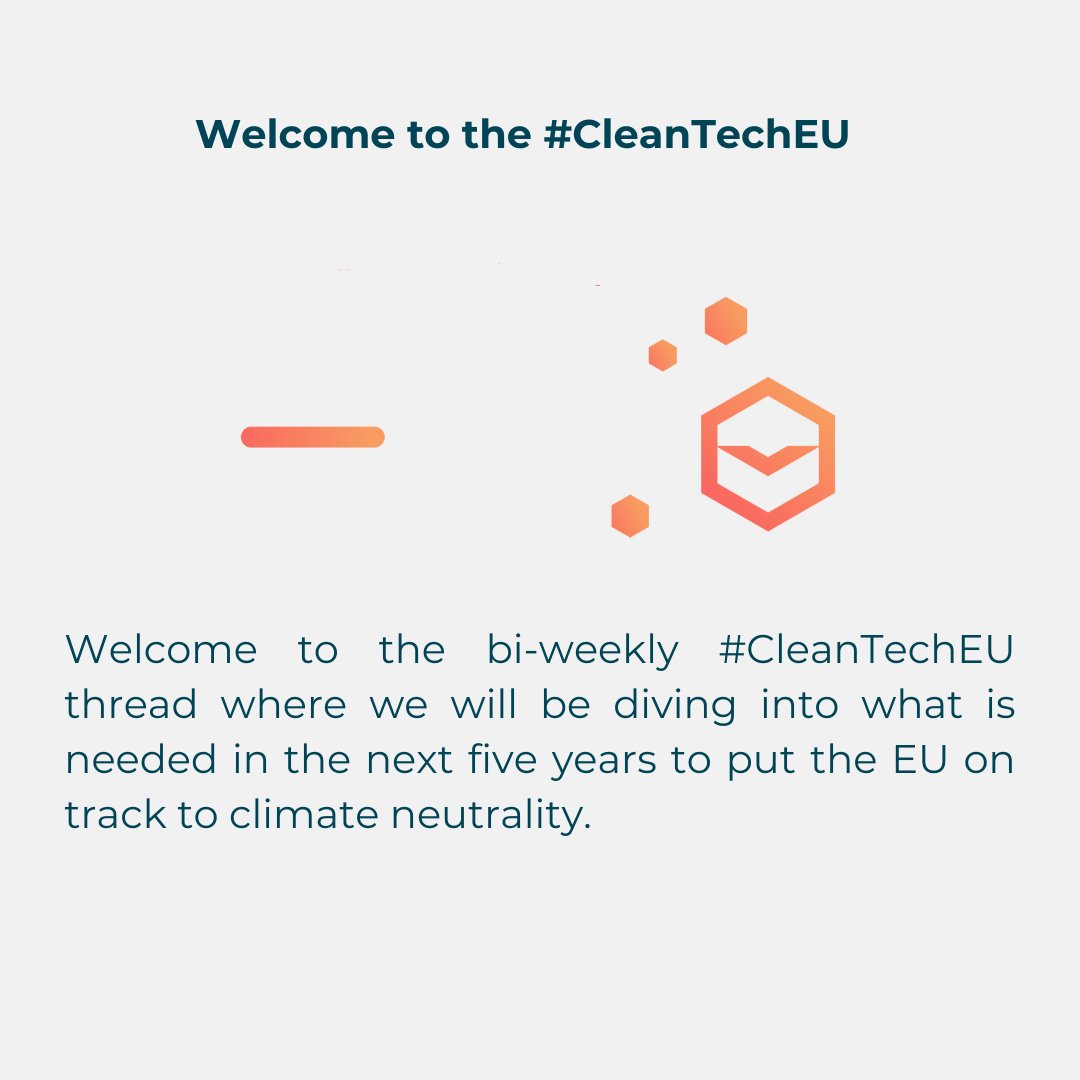 Welcome to the bi-weekly #CleanTechEU thread where we will look into what is needed in the next five years to put the EU on track to climate neutrality🗳️ The new political term is pivotal in steering the EU towards net-zero goals, where carbon removal urgency remains paramount.