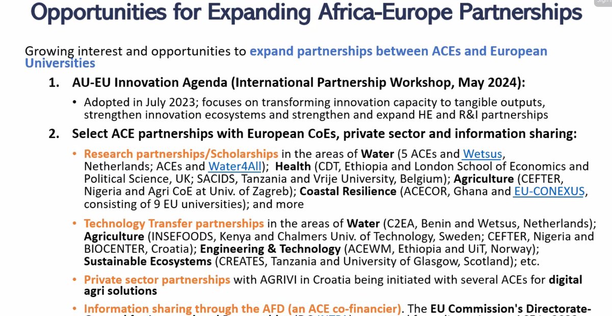 Welcome to Day 1 of the #ACE International Partnerships workshop! 🎉 Today, we dive deep into discussions on the AU-EU #Innovation Agenda and its impact on #highereducation. Stay tuned for live updates and insights from our esteemed speakers! #ACEImpact #ACEat10 #ACEpartnerships