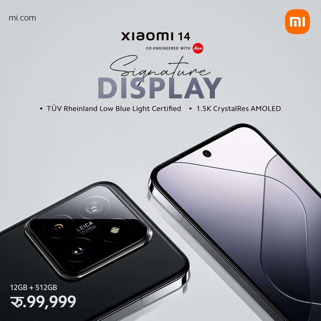 Let your eyes feast on 𝐗𝐢𝐚𝐨𝐦𝐢 𝟏𝟒'𝐬 signature display,where every detail comes to life in vivid clarity.💫📱

#XiaomiNepal #Xiaomi14 #LensToLegend #XiaomixLeica