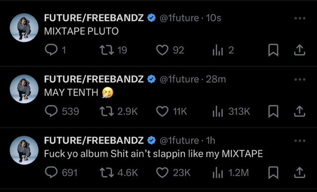 Future, cuma günü bir mixtape yayınlayacağını açıkladı.