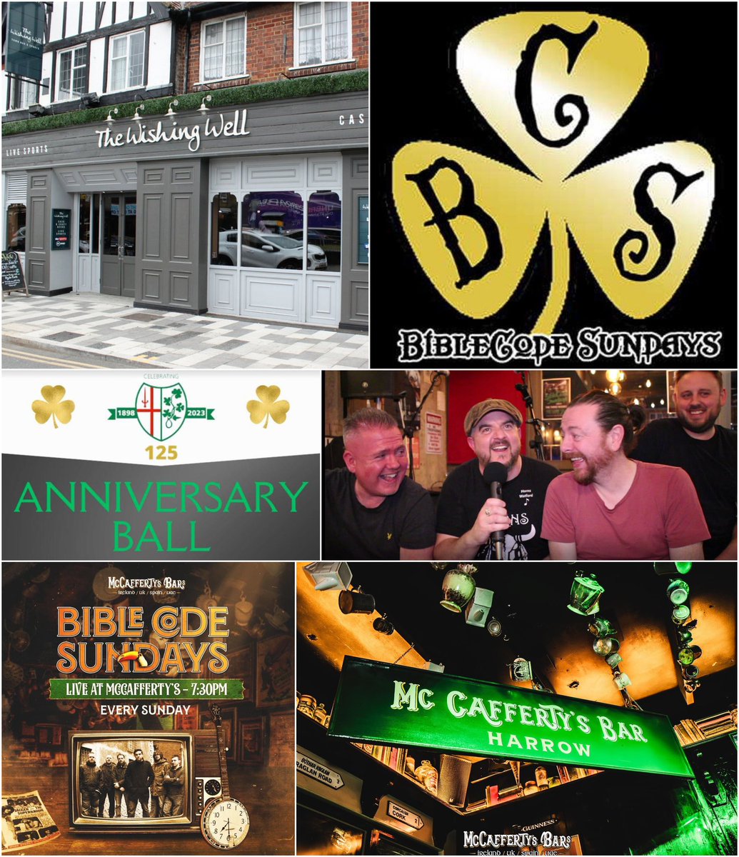 ☀️ This weekend’s gig guide is as follows folks: Fri 10 May - @GeeseRugby 125th Anniversay Ball 9-11pm - ticket only event! 🏉☘️ Sat 11 May - The Wishing Well, Hayes 9:30-11:30pm! 🍀 Sun 12 May - McCaffertys, North Harrow 7:30-9:30pm - BCS 4 piece! 🥁🪗🎸