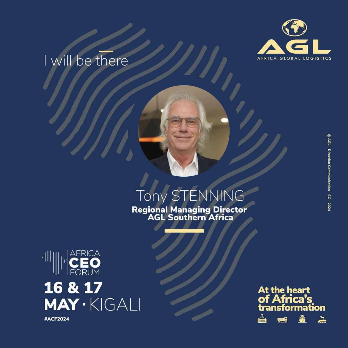 🎙️ Tony Stenning, AGL Regional Managing Director for Southern Africa, will be speaking at the @africaceoforum in Kigali. 💎 AGL - @aglgroup_, Diamond partner of #ACF2024 #AGL #AfricaCEOForum #MiningInfrastructures #AfricaTransformation #ConnectingAfrica