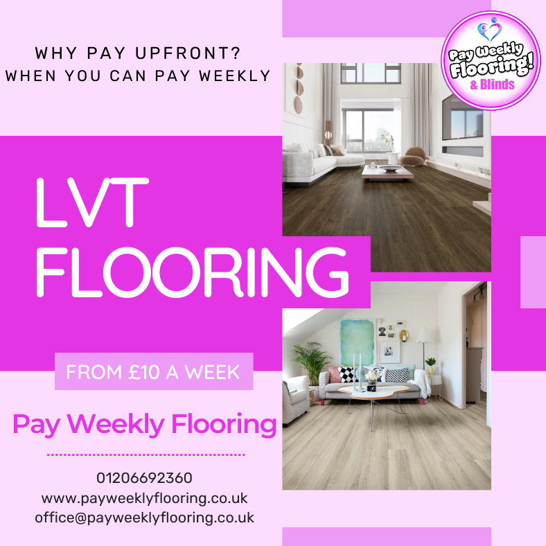 🏡✨ Elevate your flooring game with our remarkable LVT range at Pay Weekly Flooring! 🏠🔨
Discover a diverse selection of LVT flooring options tailored to your unique style and needs. Dive into our collection today! 😊💼#FlooringGoals  #UpgradeYourSpace #LVT #Durability