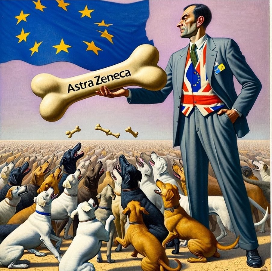 EU throws a bone to quieten the barking dogs by removing its approval of the non-mRNA Astra Zeneca vaccine.

The masses celebrate this token gesture whilst the two gene editing mRNA vaccines from BioNTech-Pfizer and Moderna vaccines retain approval.