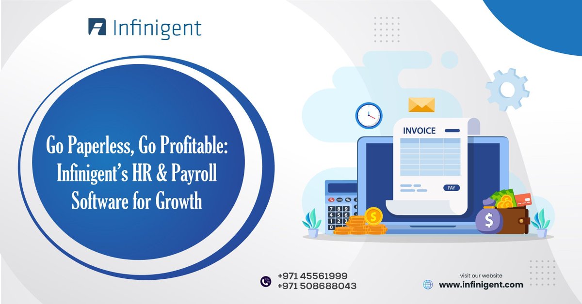 infinigent's tweet image. Struggling with manual HR & payroll in Dubai? Discover how Infinigent's software automates tasks, improves accuracy, and ensures compliance. Get real-time data, empower employees, and unlock growth for your business! 
#blogtime #blog #HCM #HR #payroll #dubaibusiness #hcm