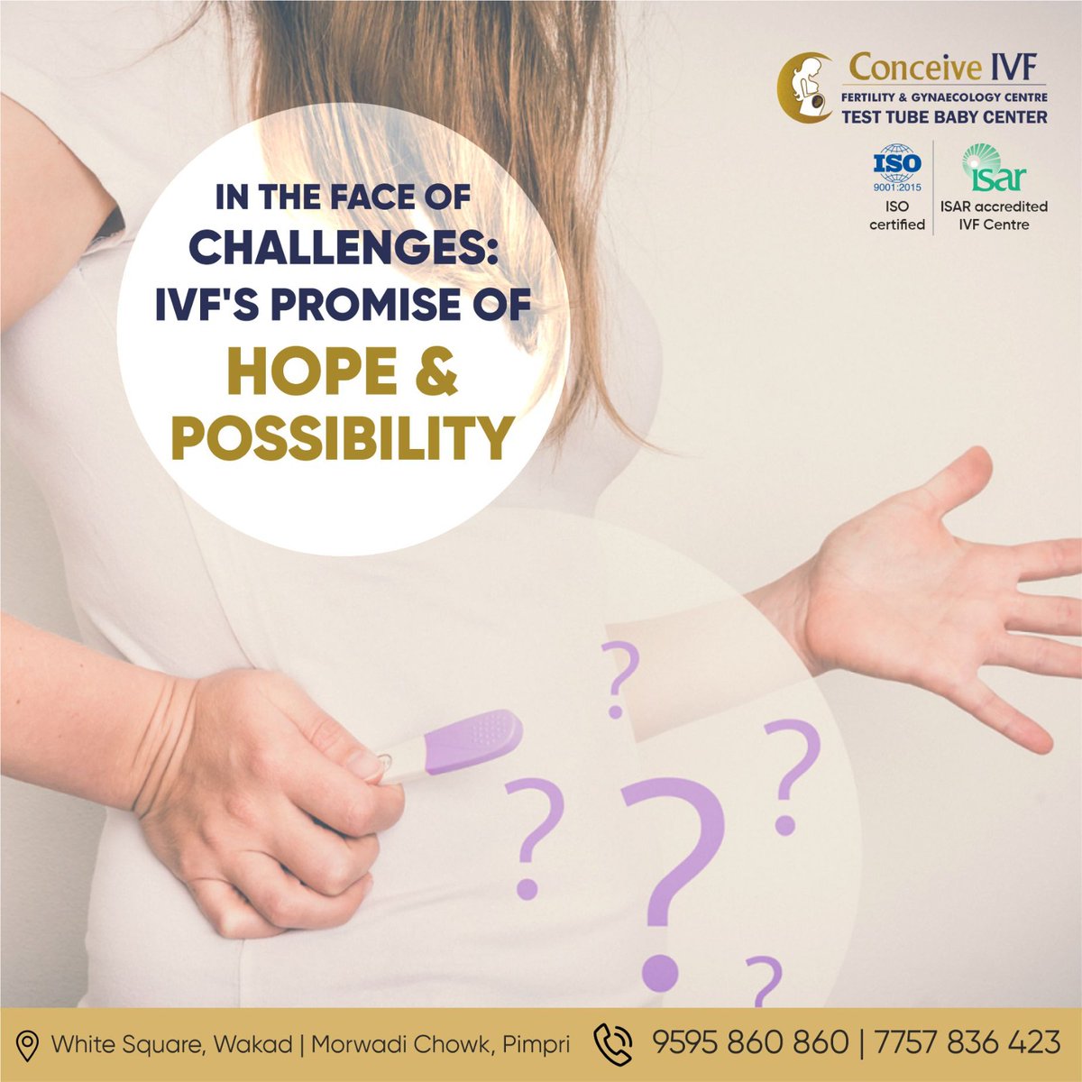 Accomplish your dream of becoming parents with us at Conceive IVF. We help couples achieve their dream of becoming parents and starting a family. 
Call us now at 9595860860 or 7757836423.

#ConceiveIVF #InfertilitySupport #punetimesmirror #GynecologicalHealth #ivf #fertility