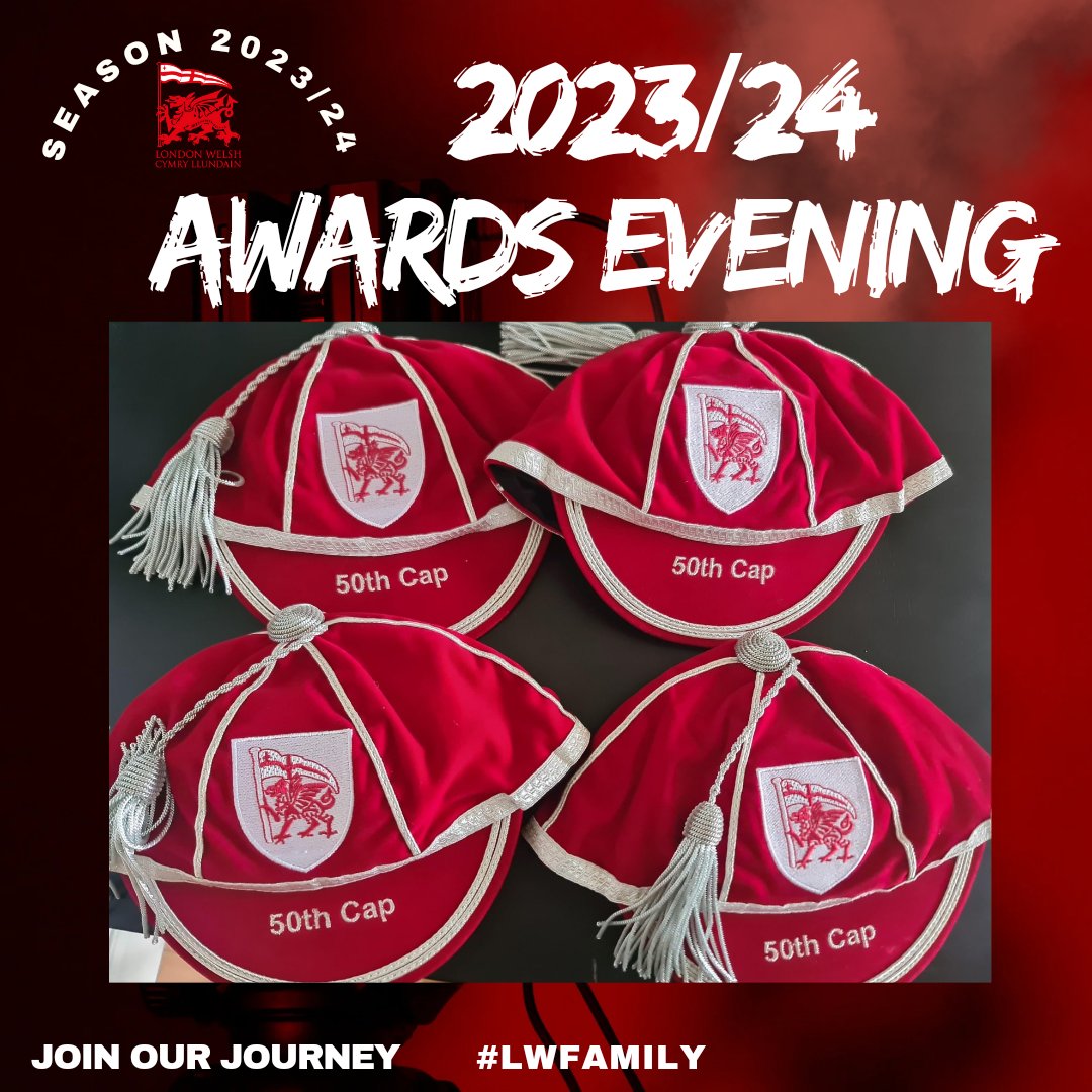London Welsh Awards Evening & End of Season Gala Dinner As the curtain closes on another cracking season at Old Deer Park - we stop to celebrate the achievements of the performance squad as we build to a big 24/25 NOW OPEN for public sale! Join us 👇 londonwelshrfc.com/events-list/
