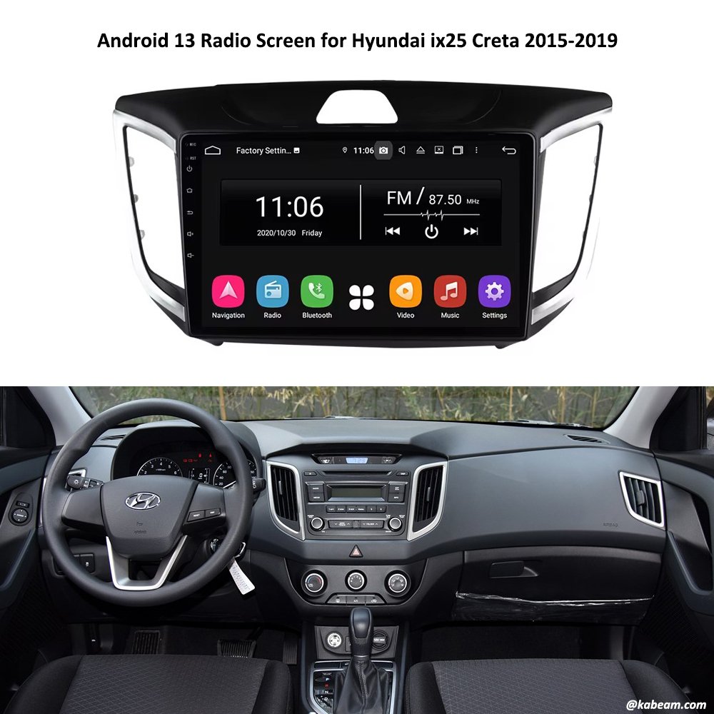 Android 13 Radio Screen for Hyundai ix25 Creta 2015-2019
#ix25 #creta #hyundai #carplay #androidauto #carstereo 
kabeam.com