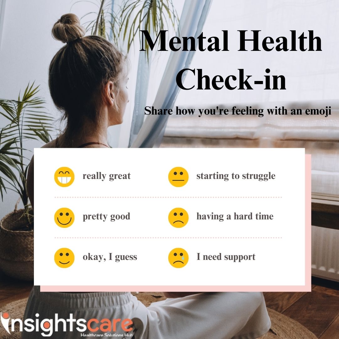 Mental Health Check-in: Taking a moment to assess and nurture our emotional well-being. Let's prioritize self-care and support.

#MentalHealthMatters #SelfCareSunday #WellnessCheck #Mindfulness #EndStigma #insightscare