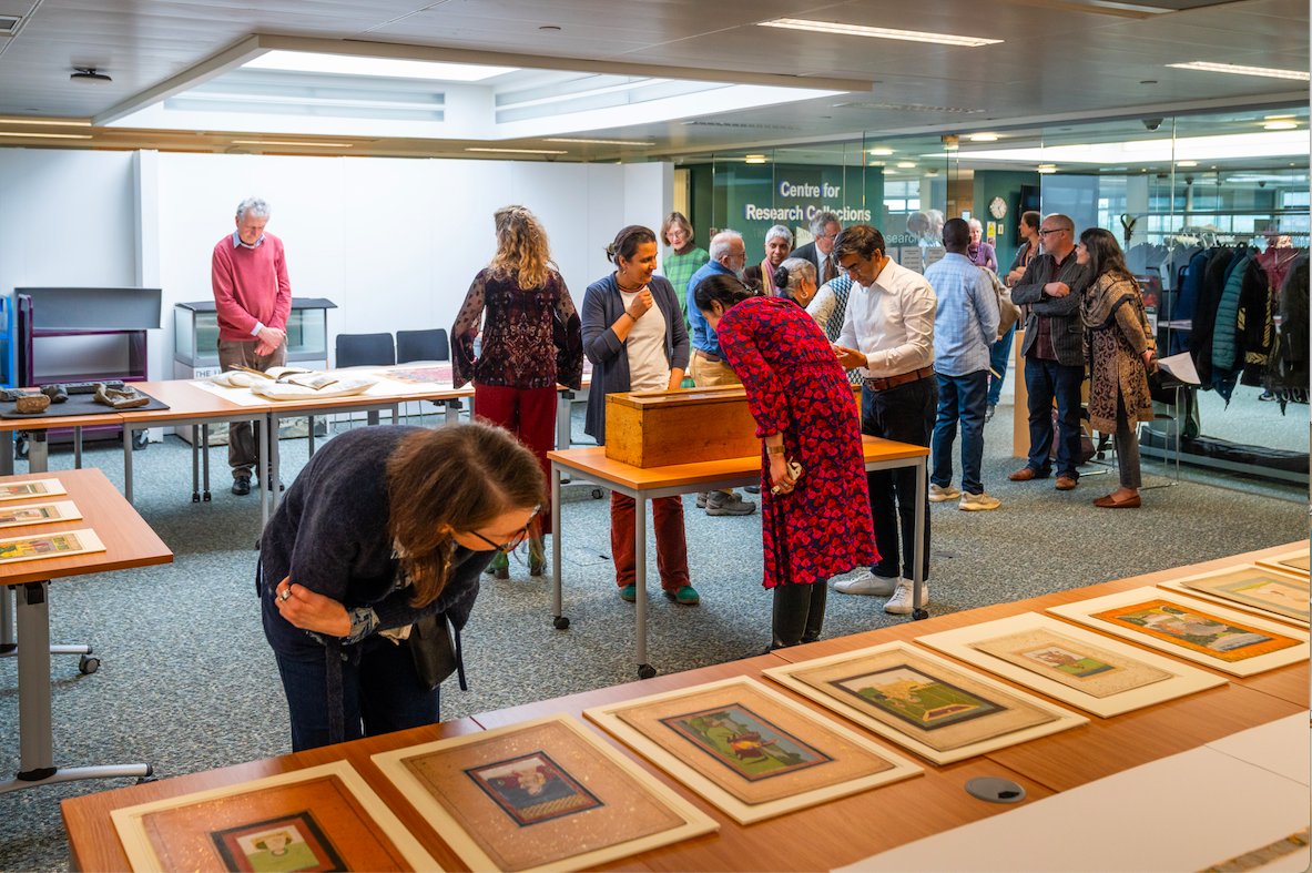 What a delight it was for me, @ClairWals & Roger Jeffery to pour over Treasures of South Asian Art in UoE with the most wonderful audience. Such are 'the moments of joy & serendipity' (to quote Jonathan Spencer) that make academics worth the toil. Photos by Laurence Winram.