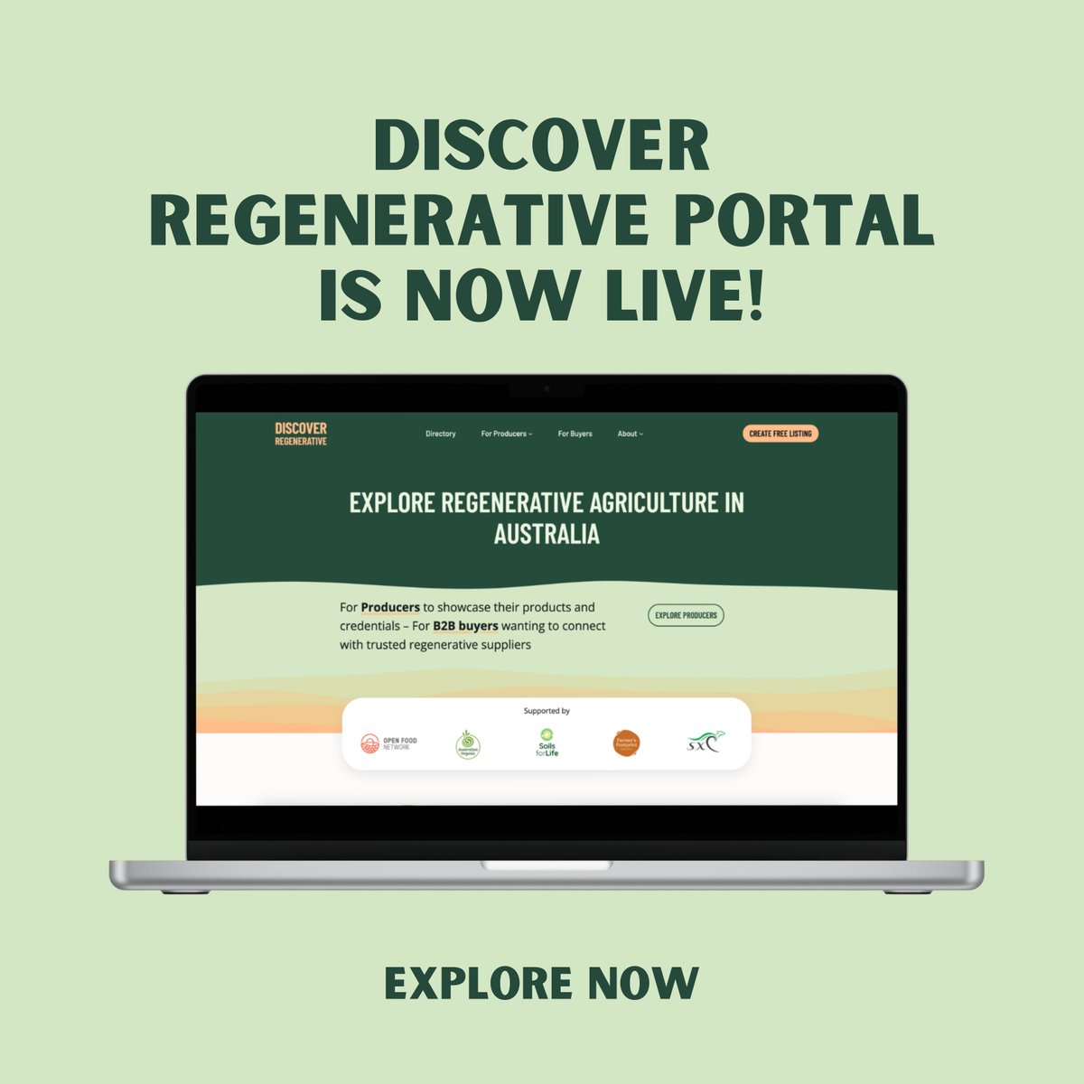 Discover Regenerative Portal that has launched. It provides a place for producers to showcase their products and for buyers wanting to connect with trusted regenerative suppliers. Great to see Soils for Life case study farmers on there! More here: loom.ly/6e_luv0