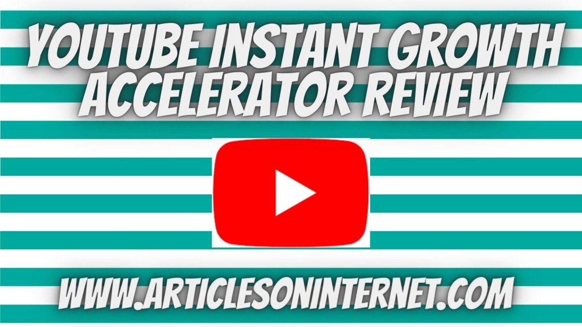 Youtube Instant Growth Accelerator Review ---> articlesoninternet.com/youtube-instan…

#YoutubeInstantGrowthAccelerator #YoutubeInstantGrowthAcceleratorReview #HonestReviews #Youtube #YoutubeChannel #YouTubeAlgorithm