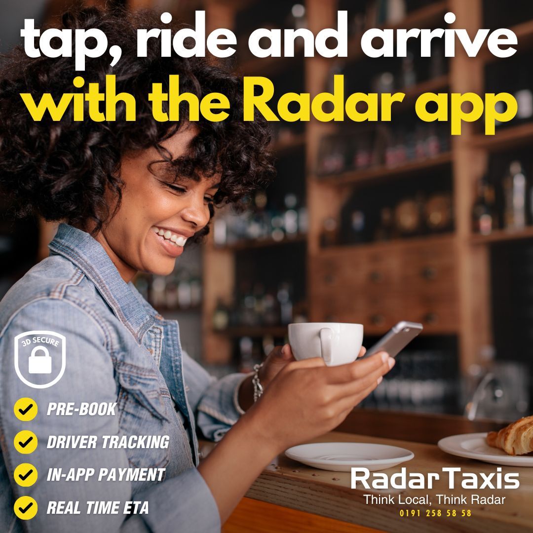 Booking your ride with the Radar app is quick, easy and secure! With 3D secured booking and payment.

Download today: bit.ly/download-radar… 📲 ​#RadarTaxis #TapRideAndArrive #DownloadTheApp