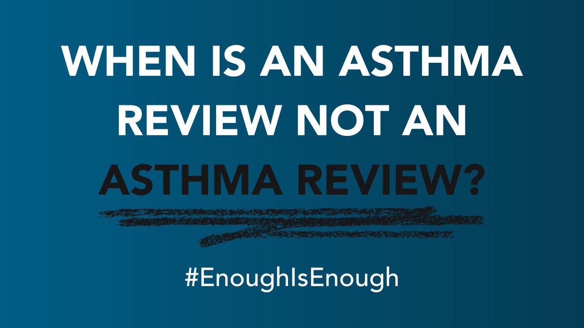 An asthma review is only an asthma review when healthcare professionals REVIEW the patient and their feedback. Access our resources on how to undertake a good asthma review and the key steps to take even when time is short ▶️ ow.ly/csJ450Ryguk #EnoughIsEnough