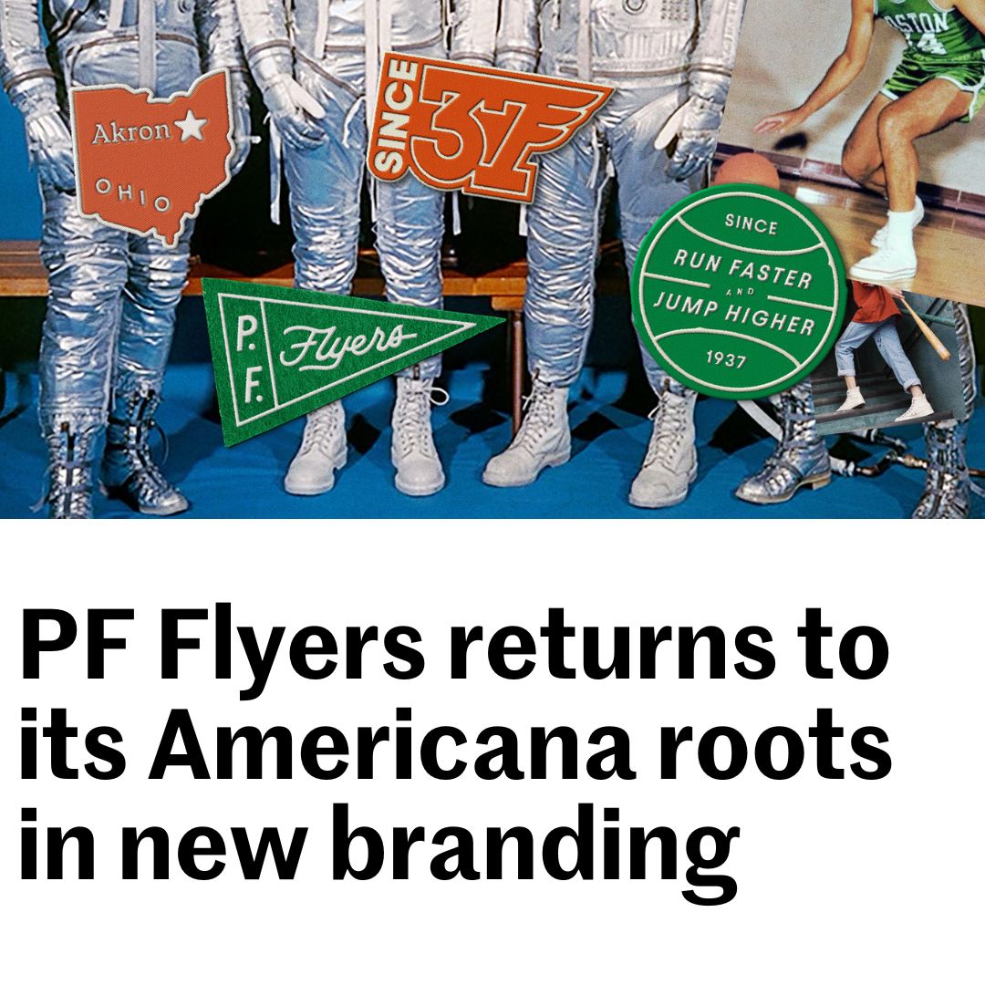 Creative agency Bokeh has created a nostalgia-infused visual identity for one of America’s original sneaker brands, @PF_Flyers, which dates back to the 1930s ow.ly/v4Gx50RycZG