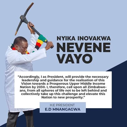 Nyika Inovakwa Nevene Vayo 
#EDWORKS 
#EDtheGameChanger 
#Vision2030
#VotED