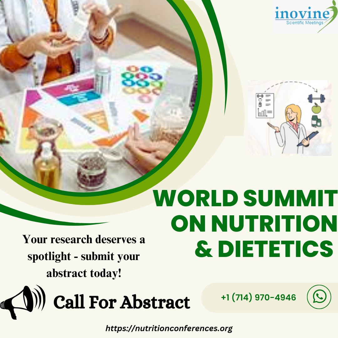Your research deserves a spotlight - submit your abstract today! 
For Details: nutritionconferences.org 

#nutritionanddietetics #nutritionist #dietitian #researchers #wsnd2024 #conference2024 #CallForAbstracts #JoinNow