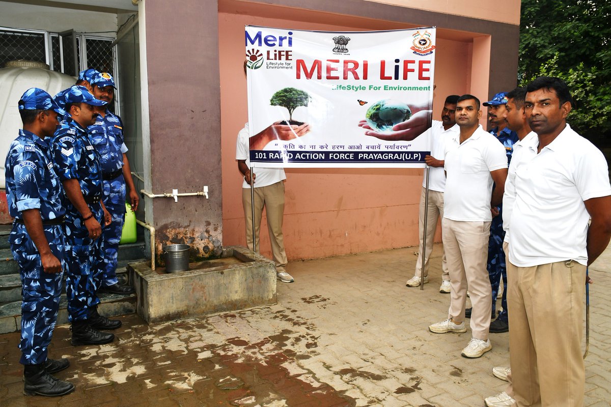 #MeriLiFE @ On Dated 08/05/2024 Save Wastage water of  RO plant  was  use in watering plants by #101RAF at camp area under MeriLiFE.
#101RAF