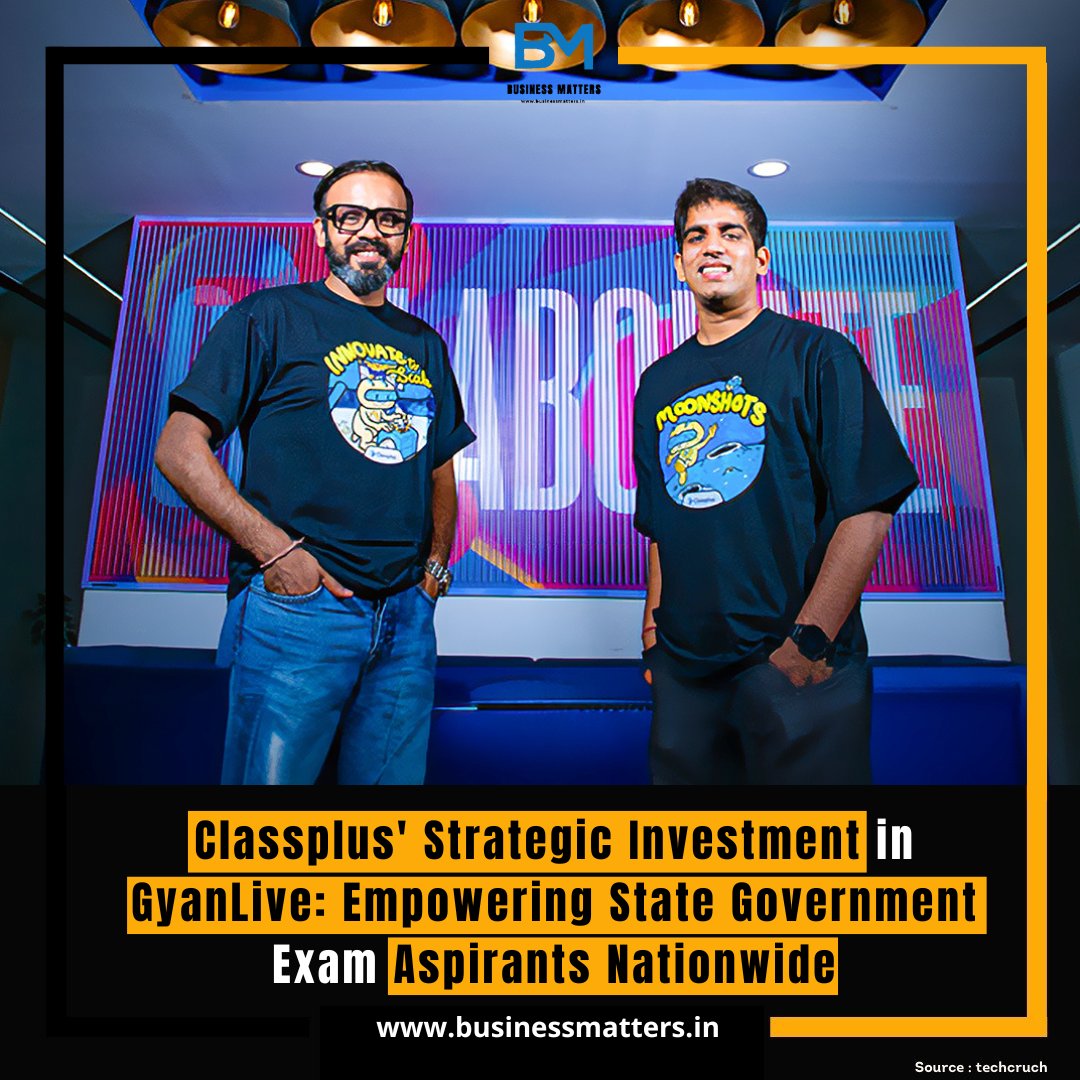 We are thrilled to announce that edtech unicorn Classplus has made a strategic investment in Gujarat-based state government exam preparation startup, GyanLive! 

#Edtech #Classplus #GyanLive #Investment #EmpoweringEducation #StateGovernmentExams #SchoolExamPreparation