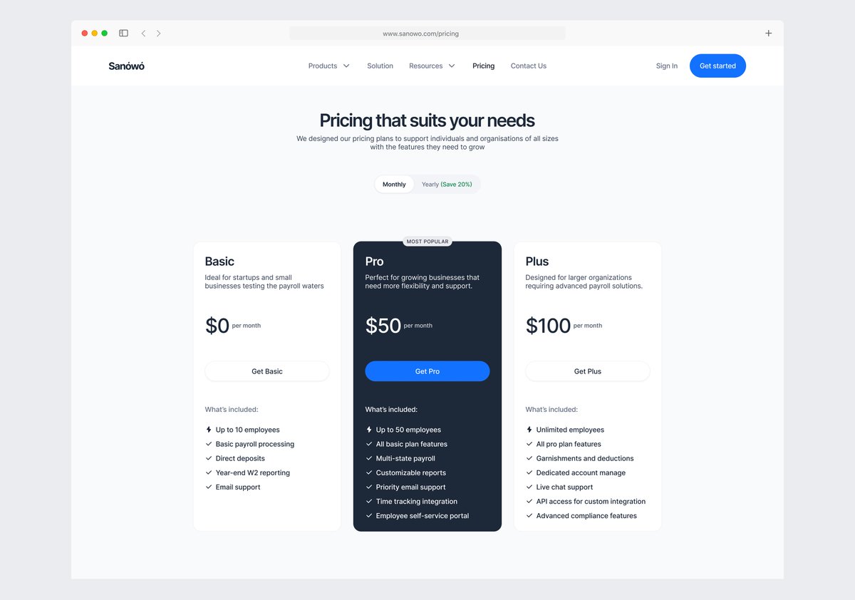 Pricing page ✨

#daretoshare24 #uidesign