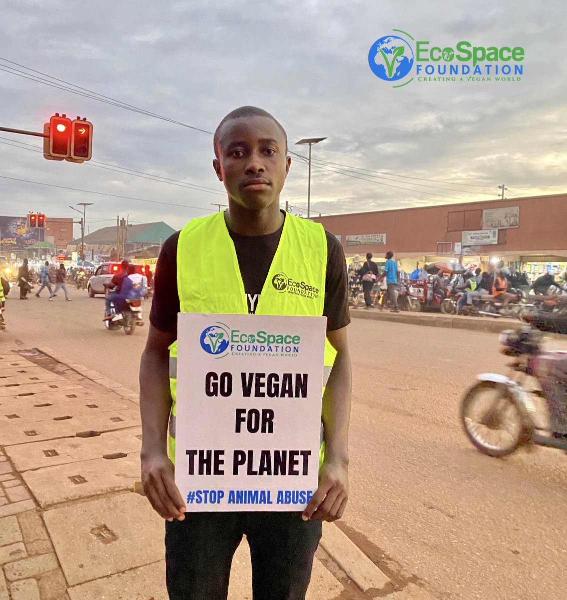 Animal farming is the leading planet destroyer, plundering over 70% of land, water & food fed to exploited raised animals. The industry also leads in pollution, let’s reverse all by adopting a plant based lifestyle #GoPlantBased #GoVeganForThePlanet #BanFactoryFarming #NoPlanetB