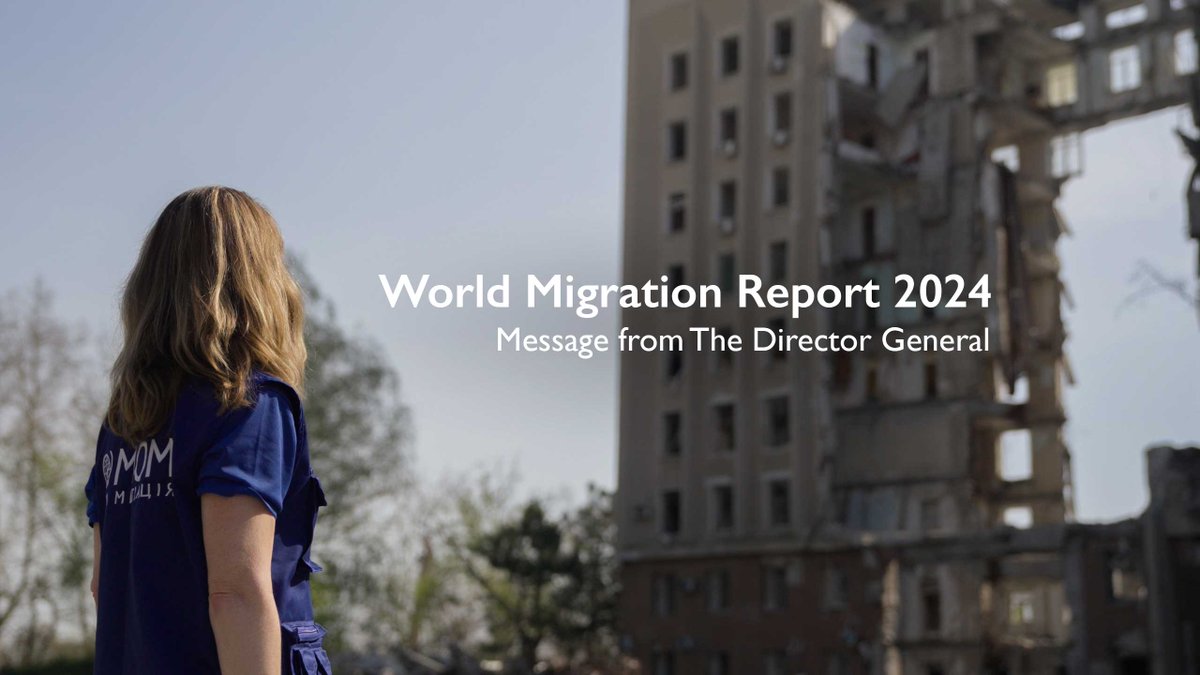 @IOMchief on the #WMR2024: 'This report outlines the latest evidence-based data, research and analysis about global migration and mobility. So discussions, debates and policymaking can be more fully informed.' 👉 bit.ly/44tAvNr
