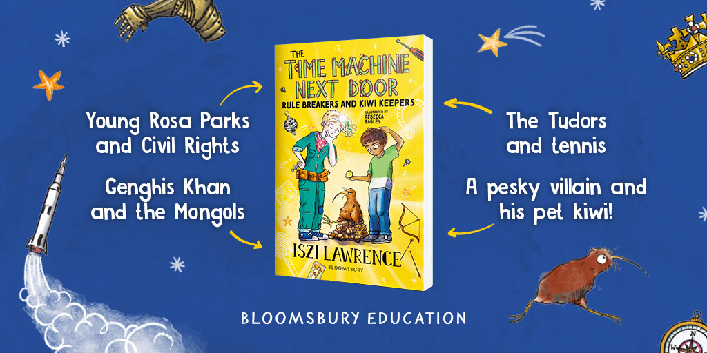 The Time Machine Next Door books are perfect for bring history to life in your classroom in the most hilarious way EVER! Take a peek at some of the figures and events in the two new books in the series 👇 @iszi_lawrence @bagleybooks