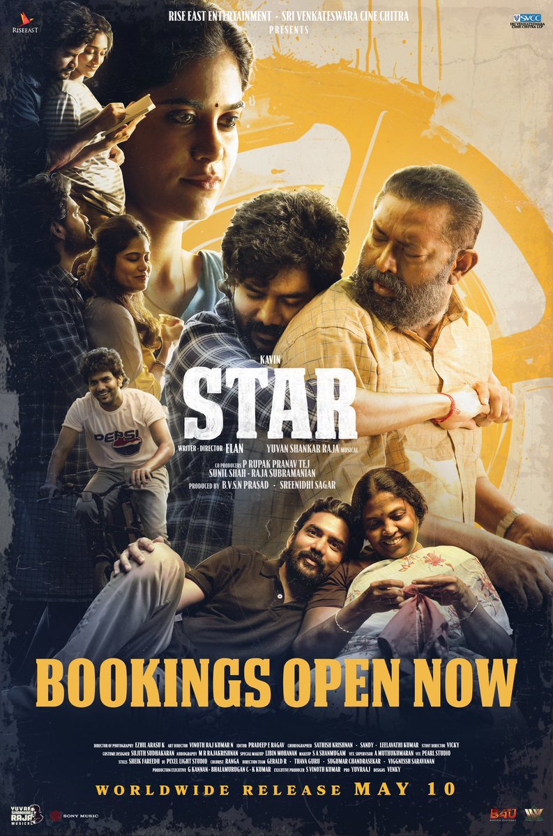 🌟 #STAR Posters are Uniquely Cool! ❤️🤩Colorful posters and captivating characters flood the timeline, stirring emotions & memories in our subconscious. 🥰 Bookings now open! 🎟️ in.bookmyshow.com/chennai/movies…