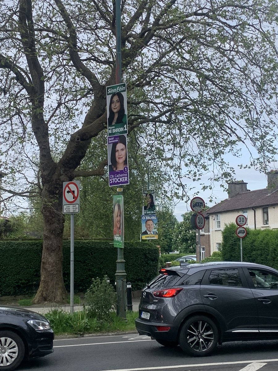 Good to see #LE2024 posters up. Judging by them there’s no need to extend gender quotas to local elections.