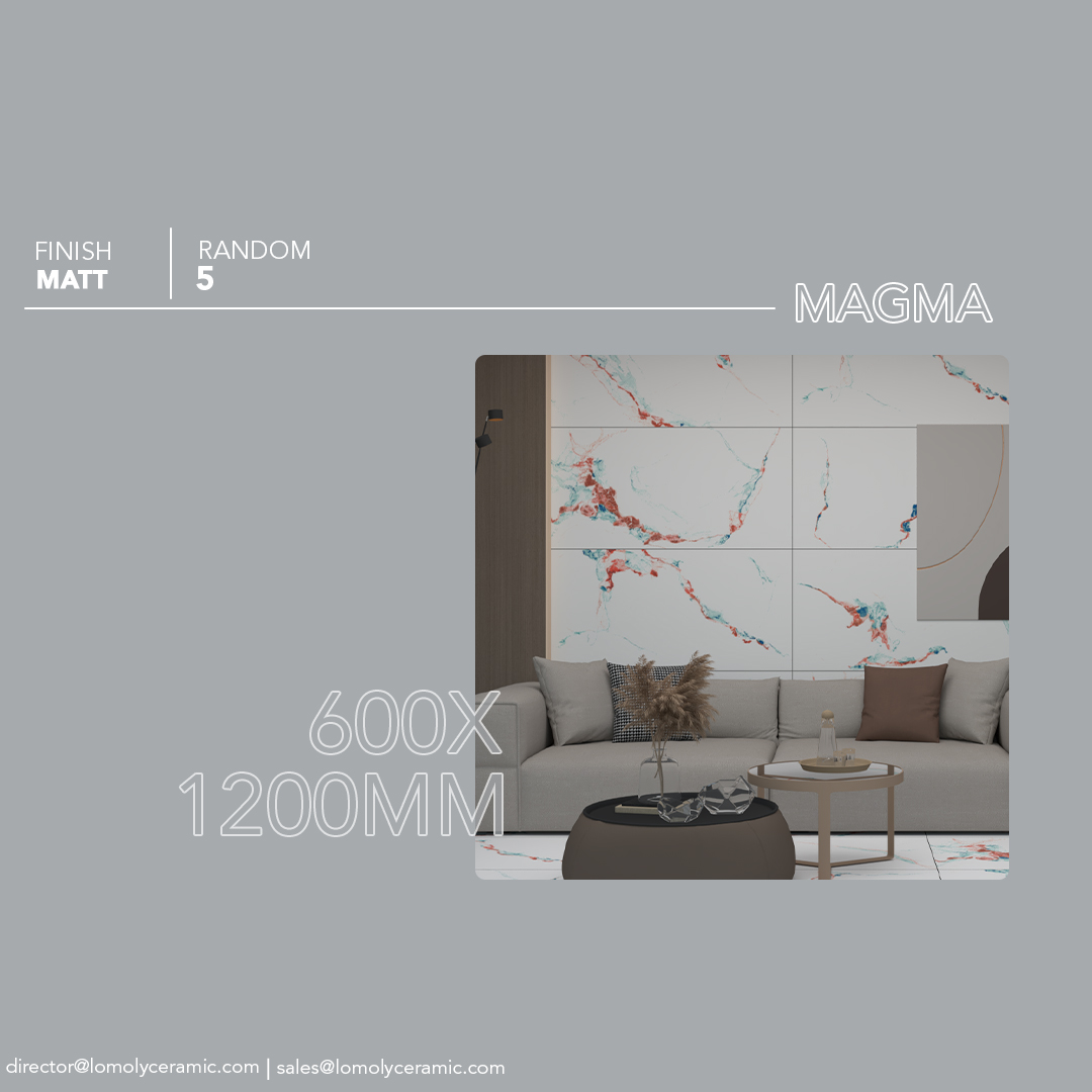 'LOMOLY TILES THAT MEETS YOUR NEEDS'

#POLISHED_GLAZED_VITRIFIED_TILE
SIZE // 600x1200MM // 9MM
#MAGMA
#MATT_FINISH

📞+917990869064
✉️info@lomolyceramic.com
✉️director@lomolyceramic.com
✉️sales@lomolyceramic.com
🌍LOMOLYCERAMIC.COM

#lomolytile #brandlomoly #lomolyceramic