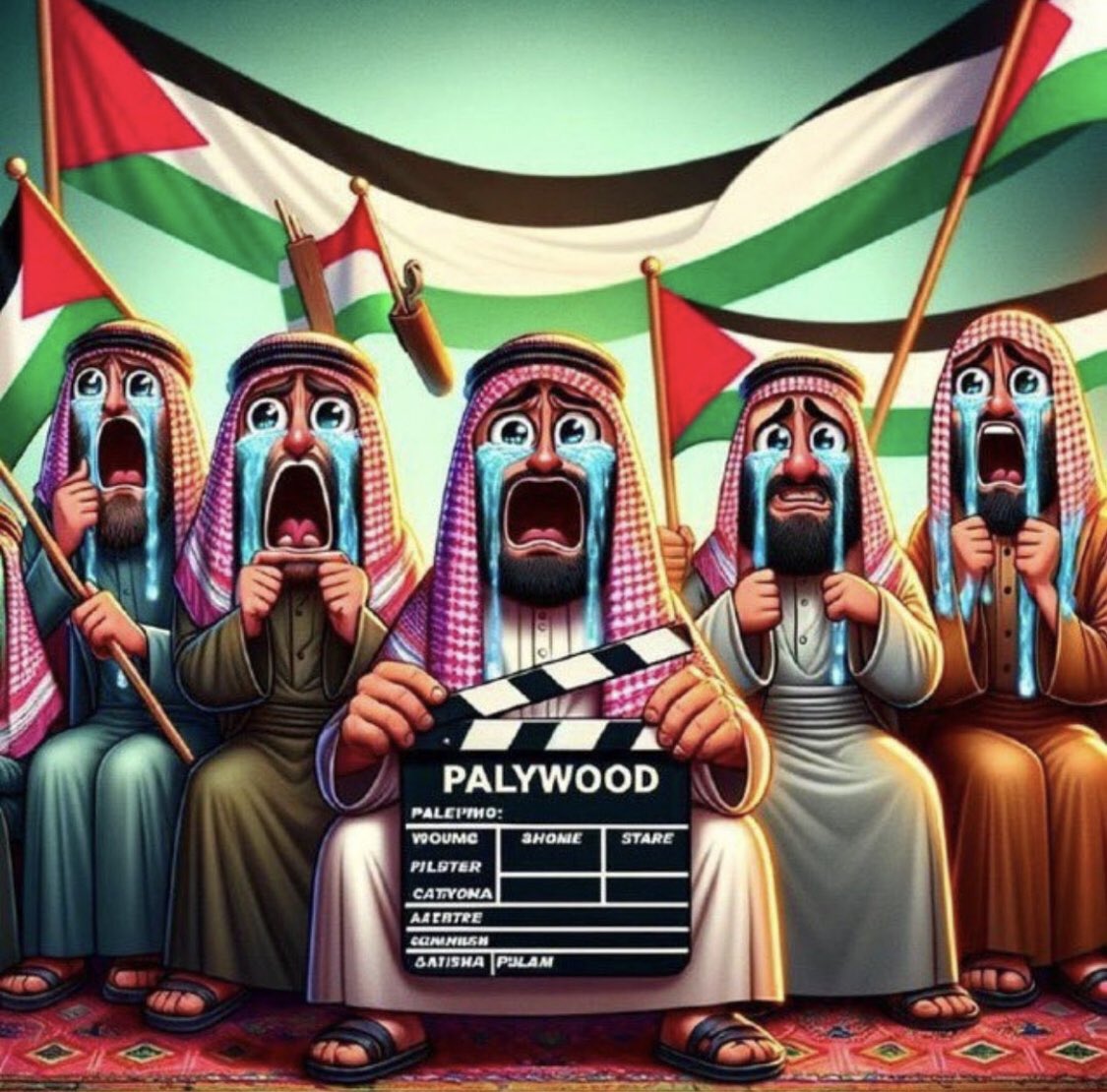 Depuis que je lis des comptes pro hamas, j’ai appris qu’Israël avait tué 25 millions de palestiniens, dont 99% étaient des femmes et des enfants, au cours de nombreux coups d’états qui visaient à envahir Gaza pour lui voler ses richesses et les organes des cadavres, et qu’Israël