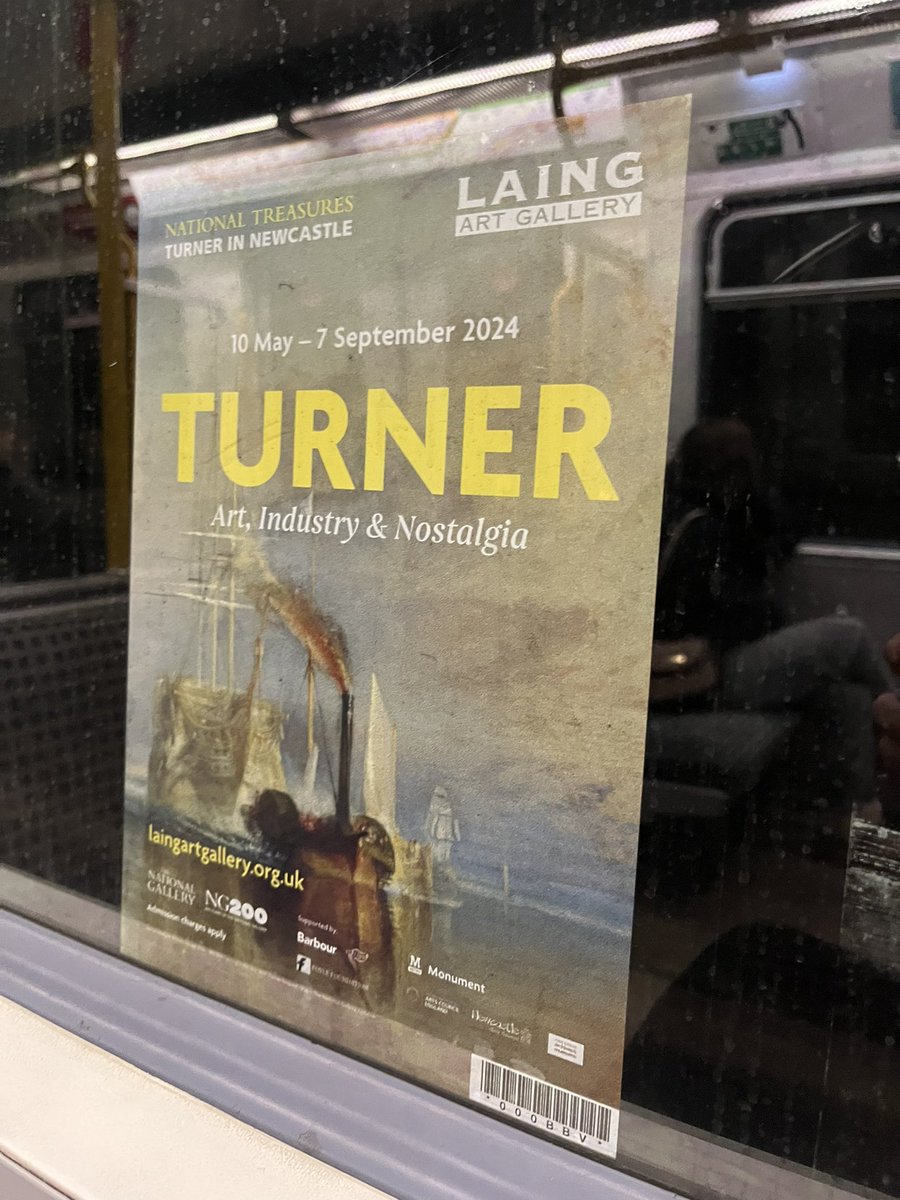 Spotted adverts for Turner at the @LaingArtGallery popping up all over the North East. Exciting week as we install and open the exhibition!
