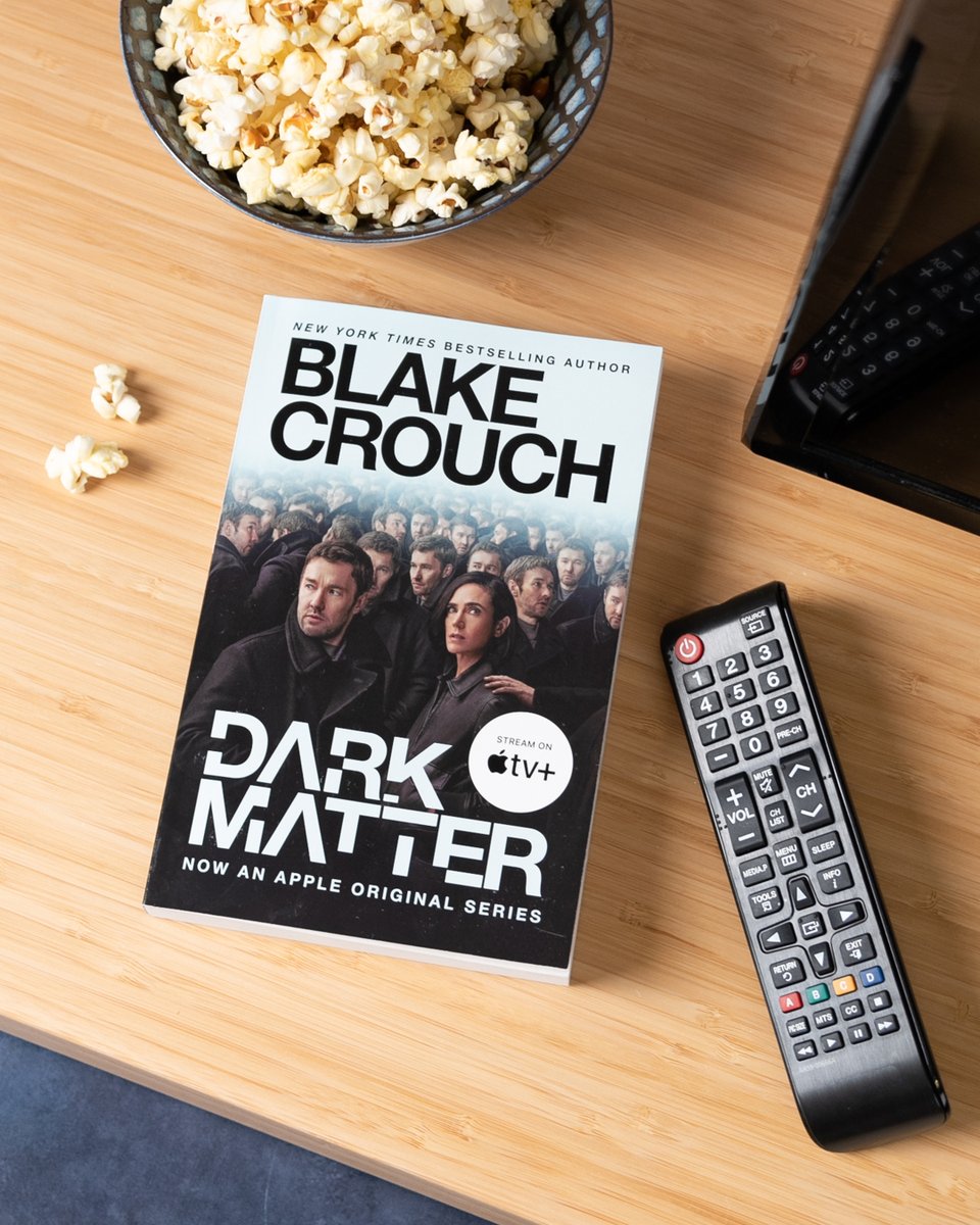 From the bestselling author @blakecrouch1, DARK MATTER is a mind-bending thriller about an ordinary man who awakens in a world inexplicably different from the reality he thought he knew. Begins streaming on Apple TV+ today. The paperback is out now. penguinrandomhouse.com/books/253400/d…