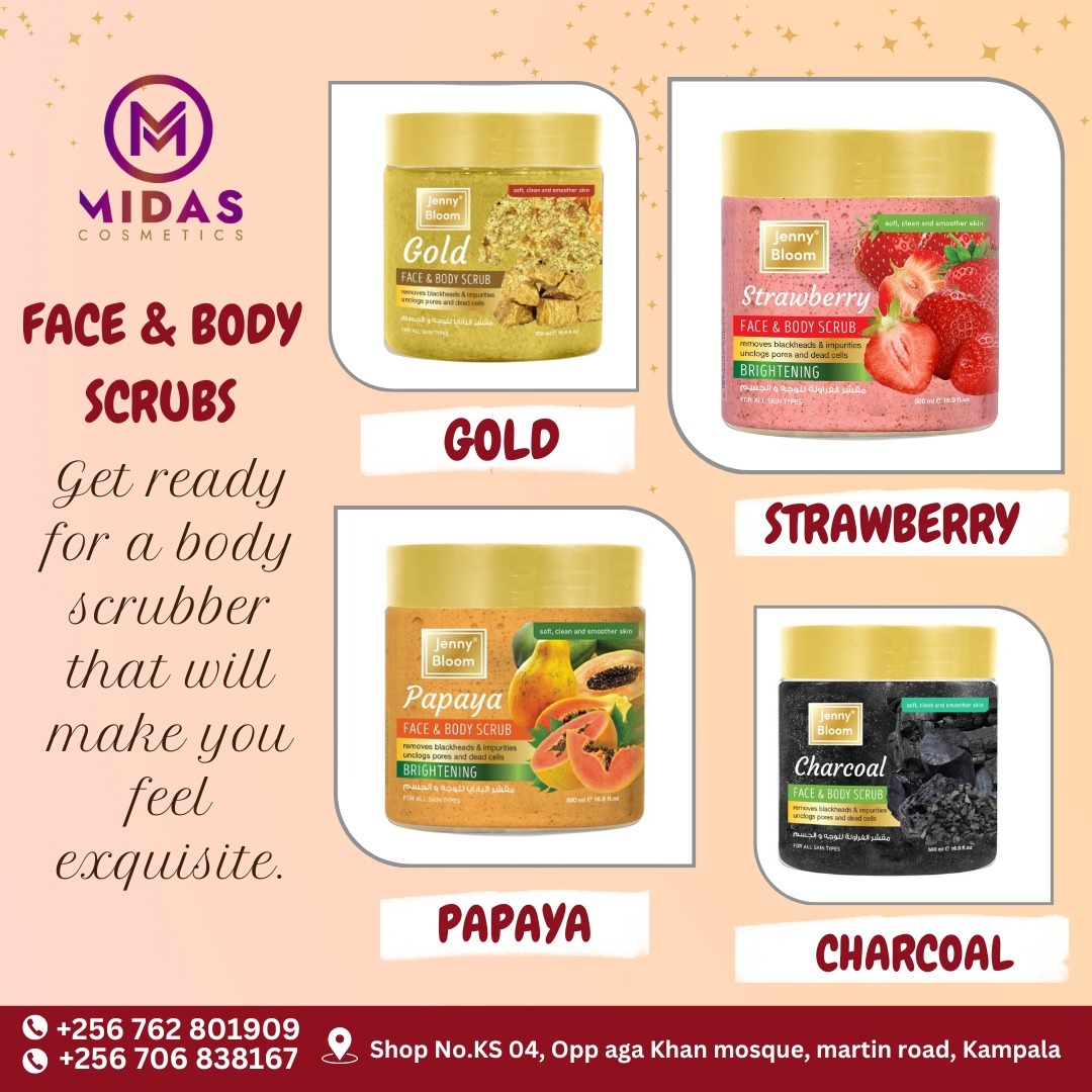 midascosmetics's tweet photo. Face and Body Scrubs
For more details: 0762 801909
Address: Shop No F14 Cosovo Plaza Kikubo Kampala,
Uganda
#cosmetics #cosmeticsurgery #cosmeticsurgeon
#cosmeticslovers #cosmeticslover #cosmeticsph
#cosmeticsbag #cosmeticsaddict #cosmeticshop
#cosmeticsthailand #cosmeticstorage https://t.co/rLsRhc1rkU