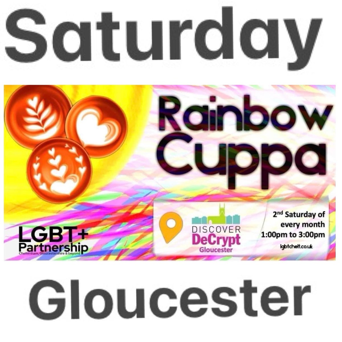 Saturday #Gloucester Because sometimes you just need to be with your lovely people 🌈