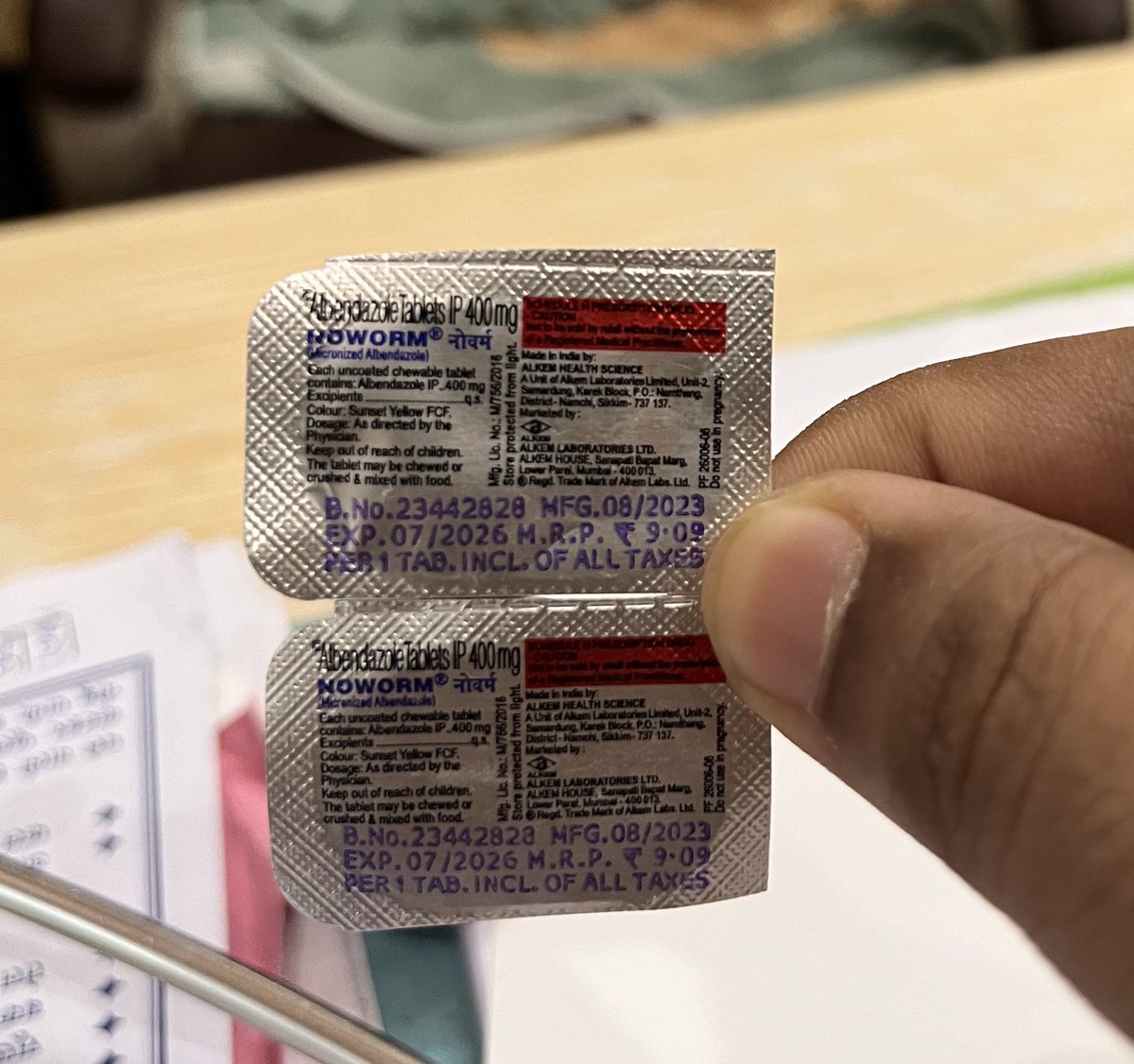 This is how the packaging of all tablets should be. Each tablet having both name and the expiry dates. #MedTwitter