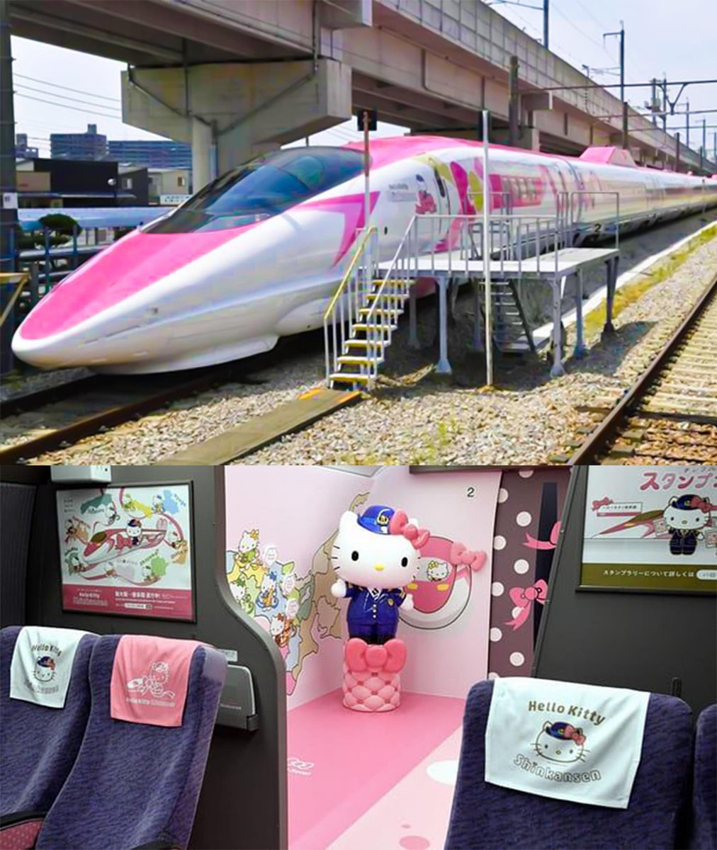 Hello Kitty Shinkansen Bullet Trains, Japan 🚅