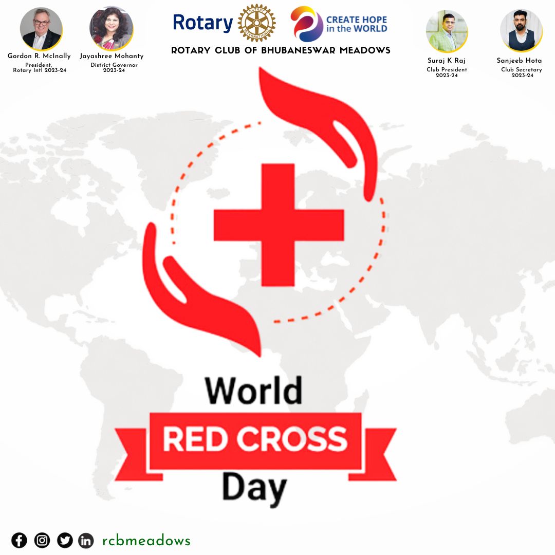 🌍Today, on #WorldRedCrossDay, we salute the spirit of humanitarianism and compassion. At RCB Meadows, we stand united with @RedCross in our mission to alleviate suffering and create a better, more resilient world. Together, we can make a difference. #RedCross #Rotary #RCBMeadows