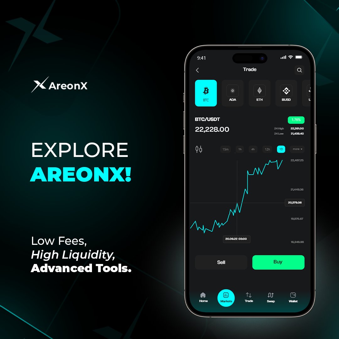 Discover what sets #AreonX apart! 🚀 

✅ Enjoy low fees 
✅ High liquidity
✅ Advanced charting tools designed to elevate your #trading experience. 

#WeAreOn