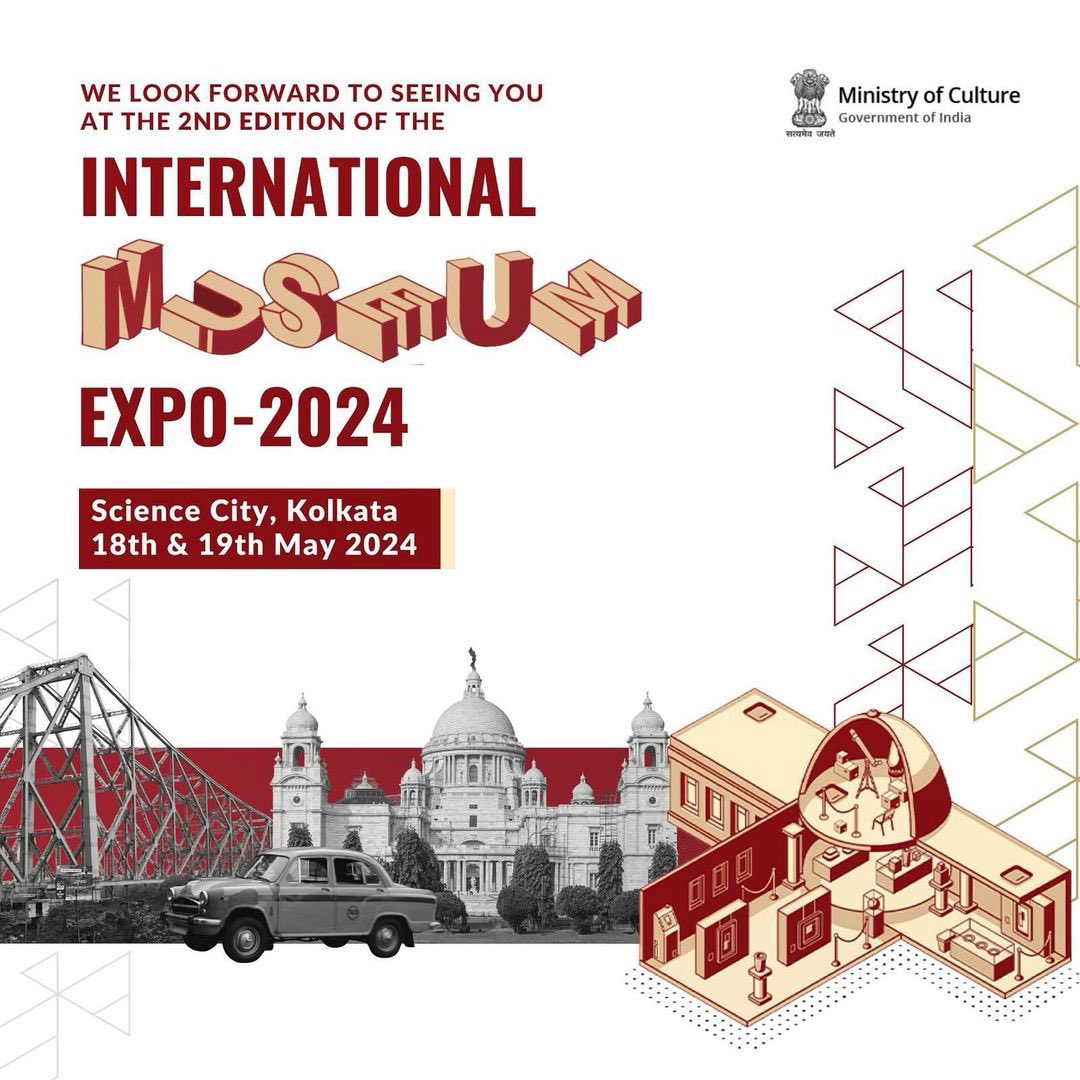 Calling all museum enthusiasts to join us for the 2nd edition of the International Museum Expo 2024! Details👇 📅 18th-19th May'24 📍Science City, Kolkata #IME2024