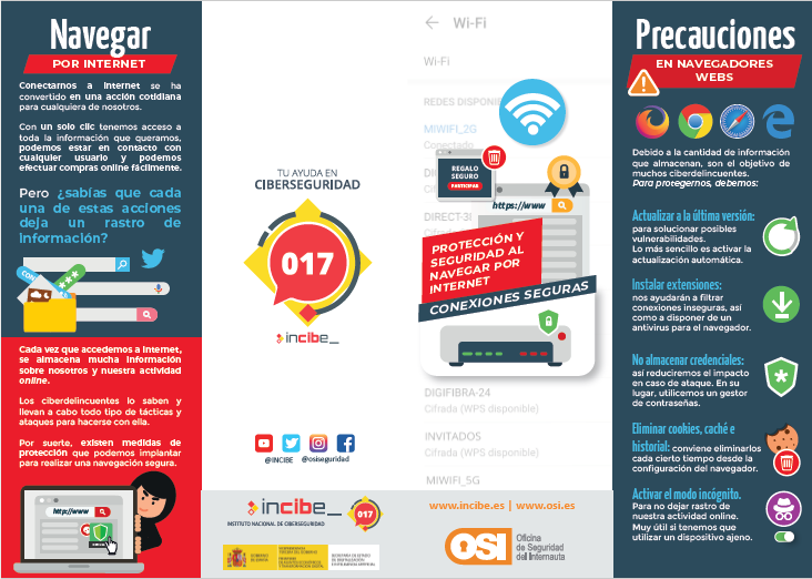 ¿Te preocupa la #seguridad de tus dispositivos 📱 mientras navegas por la #Red 🌐? En nuestro contenido descargable te mostramos distintas pautas para conseguir una #ConexiónSegura 🔒. incibe.es/ciudadania/for…