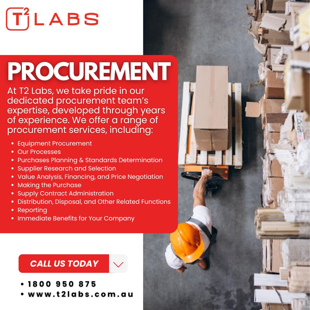 Maximize Efficiency with Our Procurement Services! 📦💼

Visit our website for more details:
t2labs.com.au

#Procurement #SupplyChain #BusinessSolutions #Efficiency #Logistics #SupplyManagement #Operations #VendorManagement #CostSavings #StrategicSourcing