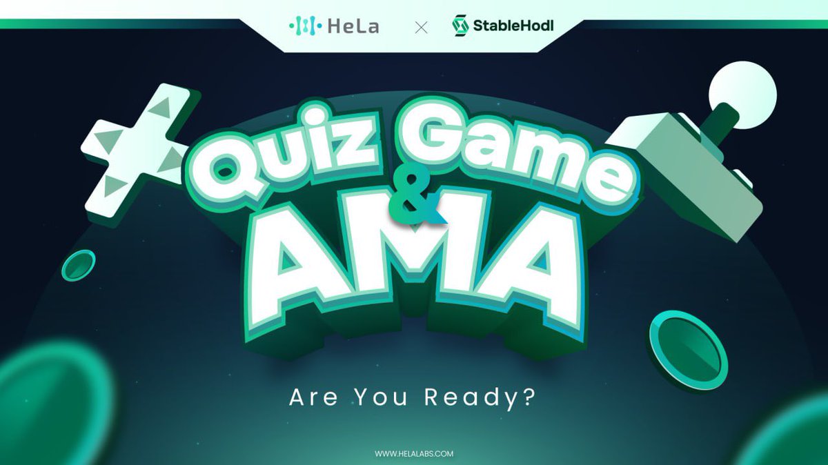 Celebrate HeLa Mainnet with us! With the launch of HeLa mainnet, HeLa invite you to have fun with us by having Quiz Night and Raffle. However, there will be a special guest of @StableHodl! Who's excited? When is it❓ Date: May 9th, 2024 Time: 8:00 PM SG Time Join us for this